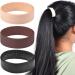 Buy Silicone Foldable Elastic Hairband - Magic Ponytail Holder & Stretch Hair Tie (2 Pack) | Beige - International Shipping - Buy Online on GoSupps.com