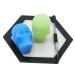 KUVIS Silicone Wax Carving Kit with 15ml Skull Container and Hexagon Mat, Glow In the Dark