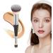 Dual Ended Brush Makeup - Dual-Ended Foundation Brush - Beauty Tools Brush For Women Girls For Powder Liquid Concealer Cream Blush Concealer Foundation Rowces Black Handle Silver Tube - Buy Online on GoSupps.com