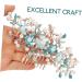 CRILSTYLEO Hair Plug Hair Accessories Combs for Women Girl Headpieces for Wedding Hair Accessories for Bride Rhinestone Flower Hairpins Bride Headpiece Gajra Hair Clip Flower Hair Comb - Buy Online on GoSupps.com