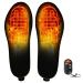 Heated Insoles with Remote Control Rechargeable Eletric Heated Shoes Boots Inserts for Women Men Wireless Foot Warmer for Hunting Hiking Camping(Black) (Small)
