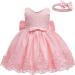 LZH Baby Girls Lace Dress | Flower Wedding Pageant Baptism Christening Tutu Gown | Baby Pink | 0-24 Months & 4-5 Years - Buy Online on GoSupps.com