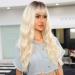 HAIRCUBE Curly Synthetic Wig for Women - Very Light Blonde - Ideal for Daily Wear or Cosplay - Buy Online on GoSupps.com