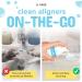 JJ CARE Aligner Cleaner Pack of 2 - 80ml Lemon-Flavored Invisalign & Retainer Cleaner for Breath Freshener - Teeth Aligner Foam - Buy Online on GoSupps.com