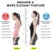 URSEXYLY Women's Waist Trainer Vest - Medium Black | Back Brace & Posture Corrector with Tummy Control & Spinal Support - Buy Online on GoSupps.com