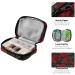 Pfrewn Retro Red Rose Pill Organizer Case | Travel 7-Day Weekly Vitamin & Medicine Holder for Men & Women - Buy Online on GoSupps.com