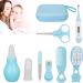 Baby Grooming Kit 8PCS - Healthcare & Grooming Set with Storage Bag - Blue - Buy Online on GoSupps.com