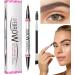 Liqzirtu 2in1 Eyebrow Pen with Eyeliner Pencil Double Ended Eyebrow PencilSmudgeProof 2in1 Eyebrow Pencil and Eyeliner Pen Natural Looking Eyebrow Pencil for Travel Shopping 02 - Buy Online on GoSupps.com