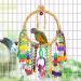 TeTupGa Bird Toy Bird Swing Toys Hanging Cotton Rope Rings Parrot Perch with Colorful Chewing Toys for Cockatiel Lovebirds Finches Parakeets Conure and Small Birds - Buy Online on GoSupps.com