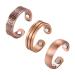 BioMag Magnetic Rings for Women Men Copper Ring for Fingers Thumb Rings Solid Pure Copper Jewelry Gift (Set of 3) Ring D