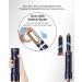 6 in 1 Air Styler Set - 2024 Negative Ion Airstyler with Warm Air Brush Curling Iron & Straightener - Perfect for Drying Smoothing Volume & Curls - Stylish Blue - Buy Online on GoSupps.com