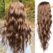 26-Inch Long Wavy Black Wig - Heat Resistant Synthetic Brown & Red Wavy Hair for Women - Buy Online on GoSupps.com