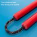 MSgumiho Flexible Polyurethane Rubber Nunchucks Nunchaku - High Hardness & Elasticity, Reflective Climbing Rope, Durable for Kids, Adults & Pros - Red - Buy Online on GoSupps.com