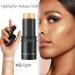 Matte Creamy Blush Stick Highlighter Contour Stick - Waterproof Long-lasting Face Makeup - Full Coverage Shimmer - Cheeks Lips Eyeshadow - 1.00g (02) - Buy Online on GoSupps.com