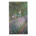 Snrfory Fingertip Towel, Monet Garden Flower Large Hand Towel for Bathroom Kitchen Spa (15.7x27.5 Inch)