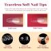 Shop Rosalind Ballerina Gel Nail Tips - 264 Clear Acrylic Full Cover Coffin Nails - 12 Sizes for DIY Nail Art with Case - Buy Online on GoSupps.com