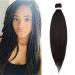 65cm braids extensions braiding art hair anti -stretched hair part crochet twist afro braid hair extension synthetic fibers 1PCs 90g/bundle dark brown