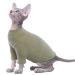 Pumyporeity cat cotton clothing sweater warm for sphynx hairless cat pet clothing unifarled vest shirts kitten soft jumper cat costume coat for cats/kitten (green m) m a-green