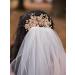 SWEETV Handmade Bridal Wedding Hair Comb - Light Gold Hair Accessory for Brides & Bridesmaids - Buy Online on GoSupps.com