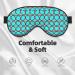 Turquoise Pattern Print Unisex Sleep Mask | Double-Sided Eye Mask for Sound Sleep & Skin Care - Buy Online on GoSupps.com