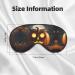 SSIMOO Owl Pumpkin Halloween Sleep Mask - Adjustable Breathable Eye Mask for Comfortable Sleep | International Shipping - Buy Online on GoSupps.com