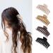 4 Pcs Large Hair Claw Clips for Thick Curly Hair - Strong Hold Matte Finish - Neutral Hair Accessories for Women - Buy Online on GoSupps.com