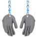 Topind fishing gloves hunting gloves waterproof anti-cut glove PE wire woven latex fish fishing gloves with magnetic release fishing clothing m l xl gray a pair xl a pair