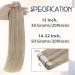 RUNATURE Blonde Highlight Ash Blonde Tape in Hair Extensions - 20 Inch Human Hair 50g - #18AP60 - Buy Online on GoSupps.com