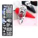 1 Set Stainless Steel Cartoon Pattern Nail Stamping Plates Sponge Pen Image Template Stencil (su-H05)