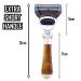 5-Edge Synthetic Horn Razor & Stainless Steel Holder Combo | Luxurious Short Handle for a Superior Shaving Experience - Shop Internationally - Buy Online on GoSupps.com