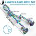 Aitmexcn Dog Toy Rope for Large Dogs | Extra Large Dental Chew Toys | 5 Knots Cotton Toy for Aggressive Chewers | XXL Dog Toys for Healthy Teeth - Buy Online on GoSupps.com