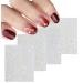 8 Sheets Metallic 3D Nail Art Stickers - Stars, Moon, Planets, Self-Adhesive Decals for DIY Manicure - Buy Online on GoSupps.com