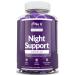 Night Support Sleep Gummies for Adults - 90 Vegan Gummies - Griffonia Simplicifolia L-Theanine Lavender Lemon Balm & Chamomile - Passionfruit Flavour - Melatonin Alternative - Nu U Nutrition