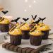 Halloween Cupcake Toppers Black Bat Glitter Cupcake Decorations DIY Cake Insert Topper Food Fruit Dessert Cupcake Picks for Halloween Birthday Cake Decorations Party Supplies (24pcs) - Buy Online on GoSupps.com