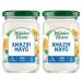 Walden Farms Amazin Mayo Spread 12 oz Jar (2 Pack) Light and Tangy Mayonnaise 0g Net Carbs Perfect for Paleo and Keto Diets Kosher Certified Great for Sandwiches Salads Mix In with Eggs Wraps Coleslaw and More