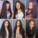 Daules 5x5 HD Lace Closure Wig Deep Wave 24 Inch - 100% Virgin Human Hair, Free Part, Pre Plucked, 180% Density - Natural Black Color for Women - Buy Online on GoSupps.com