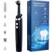 Hangsun Tooth Polisher Electric Rechargeable Dental Polisher for Teeth Daily Cleaning Whitening and Polishing Stain Remover Tool with 5 Brush Heads 5 Modes IPX6 Waterproof and LED Light