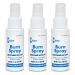 Globe (3 Pack) Burn Spray, Lidocaine 2%. Topical Anesthetic Pain Relief and Numbing 2 oz Spray Bottle