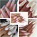 GZMAYUEN Pearl Chrome Powder - White Aurora Metallic Nail Pigment with 6 Eyeshadow Sticks - Buy Online on GoSupps.com