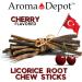 Aroma Depot Cherry 8 oz. Flavored Licorice Root Chew Sticks for Humans. 100% Pure Natural | Oral Health & Fresh Bearth | Individual Sticks are 6.5-7 inches Long. Glycyrrhiza Glabra from Turkey - Buy Online on GoSupps.com