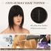 Ruwiss Real Hair Topper for Women | 100% Human Hair Clip-in Pony & Wigs | Silk Base Thin Hair Solution (30cm Black) - Buy Online on GoSupps.com
