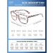 CCVOO 5 Pack Blue Light Blocking Glasses | UV Protection Non-Prescription Eyewear for Men & Women - Buy Online on GoSupps.com