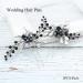 Bride Wedding Black Hair Pins | Bridal Hair Accessories for Women & Girls - HP054 - Buy Online on GoSupps.com