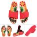 Verdant Touch Healthcare Massage Slippers - Blood Activating Foot Massage Shoes in Red Size 39 for Ultimate Relaxation - Buy Online on GoSupps.com