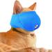 OHCOZZY Cat Muzzle with Breathable Mesh Muzzle for Cats Prevent Biting Chewing Cat Care Blue (Size XS Blue) XS Blue