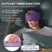 Flashmen Bluetooth Sleep Mask with White Noise Timer, Cooling Weighted Eye Mask for Side Sleepers - Purple - Buy Online on GoSupps.com