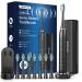 Sonic electrical toothbrush for adults and children with 8 toothbrush heads wireless charging station Phylian H15 Sound toothbrush with toothbrush holder tavel case classic black 1 piece (1 Pack)