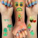 Luminous Temporary Tattoos Stickers for Kids 113 Pieces Mixed Style Glow In The Dark Summer Slipper Sunglasses Ice Cream Flamingo Pineapple Tattoos Hawaii Beach Glow Party Supplies Gifts for Children Boys Girls Summer Be...