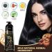  MagiSel 500ml Color Shampoo Instant Hair Dye Shampoo for Colored Hair Natural Black Hair Dye Shampoo 3 in 1 Hair Dye for Men and Women (Black) - Buy Online on GoSupps.com