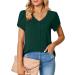 Womens Petal Short Sleeve Blouse Tunic Top - Stylish Army Green Amazon Liquidation Deal - Buy Online on GoSupps.com